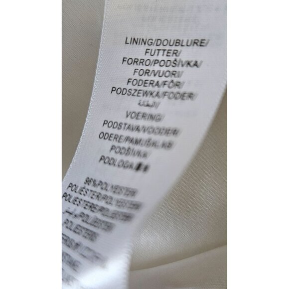 Adrianna Papell Woman SZ 10 NWT  3D Embroidered High Low Dress Ivory Fairy - Picture 9 of 10